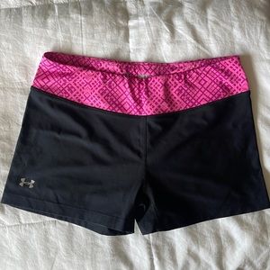 Under Armour bike shorts, 2.5 inch inseam